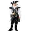 Déguisement de pirate pour enfant costume de mousquetaire 140 cm 9-11 ans Tenue de capitaine pirate habit pour enfant corsair