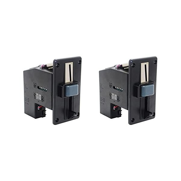 Fxndknjks 2 pièces 626 Multi Coin Accepteurs Validator Sélecteur électronique Mécanisme Pièces de Rechange pour Distributeur 