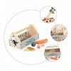 Toyvian 1 Jeu Boîte à Outils De Simulation Jouet en Bois pour Enfants Outils pour Enfants Jouet Dintelligence Précoce Jouets