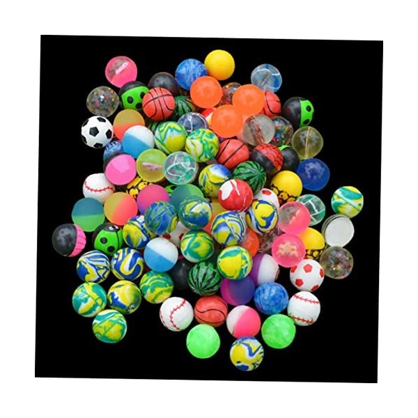 Toyvian 80 Pcs Balles Rebondissantes pour Enfants Fête Faveur Balles Rebondissantes Balles Rebondissantes Assorties Balles Go