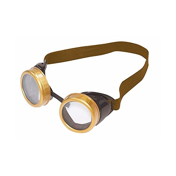 Forum Novelties - AC5676 - Lunettes aviateur marrons steampunk