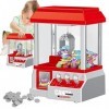 Bexdug Machine à Griffes pour Enfants,Pince à Bonbons Miniature pour Enfants - Machine à Bonbons Carnaval rétro et 24 pièces 