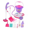 ibasenice 1 Ensemble 11 Pièces Simulation Aspirateur Enfant en Bas Âge Aspirateur Jouet Outils De Nettoyage Jouets Ménage Bal