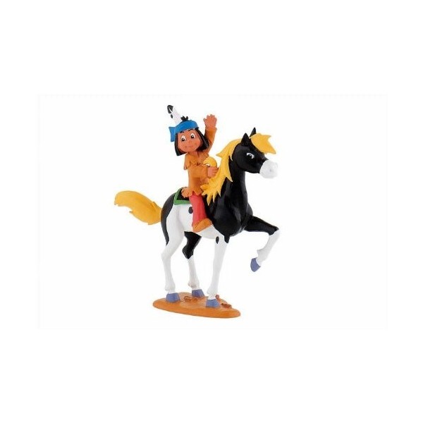Figurine Yakari Avec Plumes Bullyland - 11 Cm, Peinte à La Main, Sans PVC - Pour Jeux Et Collection