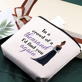 AKTAP Trousse de maquillage de théâtre musical avec fermeture éclair dans une foule de mille feux Id Find You Again, Trousse