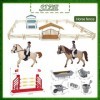 LOEPENLE Lot de 48 figurines de chevaux Horse Club - Cadeau éducatif pour enfants garçons et filles - 5 6 7 8 9 10 ans et plu