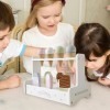 Kasmole crème glacée - Ensemble Jouets en Bois pour crème glacée | Chariot à crème glacée, cônes dimitation différentes Save