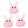 Toyvian 3 Pièces Oreilles De Lapin Couvre-Chef Enfants Vêtements Robe Pour Enfants Tenues De Jeu De Rôle Casquette De Lapin C