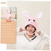 Toyvian 3 Pièces Oreilles De Lapin Couvre-Chef Enfants Vêtements Robe Pour Enfants Tenues De Jeu De Rôle Casquette De Lapin C