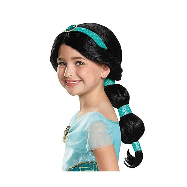 Disguise Jasmine Disney Princess Aladdin Wig, One Size Child, One Color