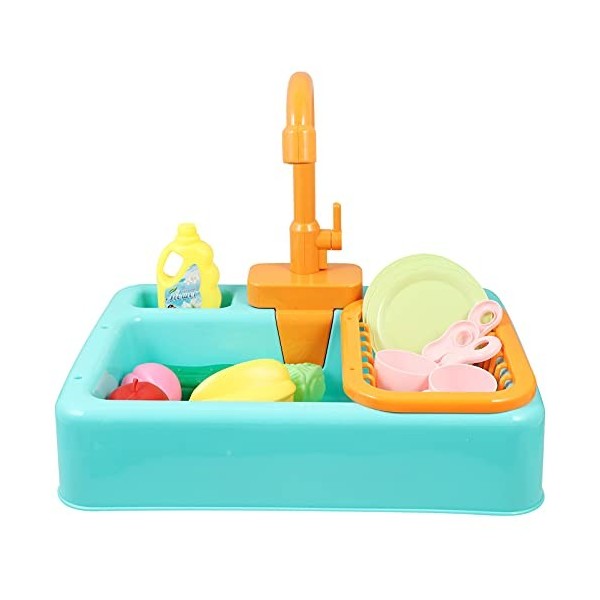 Toyvian 1 Jeu Jouet Lave-Vaisselle Évier De Cuisine Jouets pour Enfants Évier Jouet avec Eau Courante Jouet Jouant Au Lave-Va