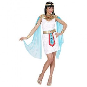 "EGYPTIAN QUEEN" dress, collar with veils, belt, bracelets, beaded headpiece - M 