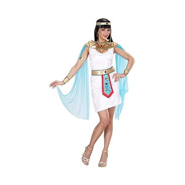 "EGYPTIAN QUEEN" dress, collar with veils, belt, bracelets, beaded headpiece - M 