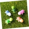 Yardwe Lot de 30 mini tortues miniatures miniatures figurines danimaux miniatures bonsaï figurines tortues artificielles tor