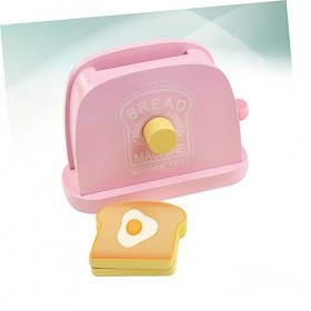 1 Jeu Jouets De Puzzle Machine à Pain Jouets Éducatifs Jouets De Pain De Simulation en Bois Assiette Combinée Enfant