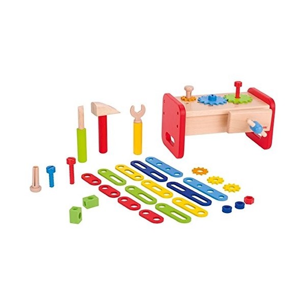 Goki- Petit établi 36 Pieces, 58501, Multicolore