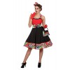 Wilbers Costume pop art années 50 pour femme - Robe de carnaval - Taille 40