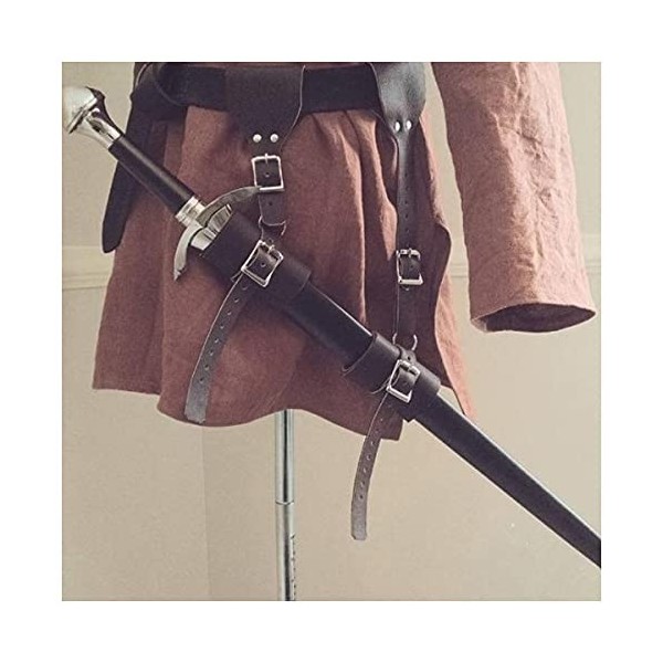 Holster DÉpée Médiévale, Revival Warrior Sword Holster Drama Interprétation Cosplay, Knight Weapon Costume Equipment, Lapp M