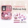 Luminova Pretend Play Kit de maquillage 20 pièces sans danger non toxique pour fille Jouet Princesse Pretend Play Jouet avec 