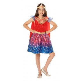 Rubies - Wonder Woman Officiel - Robe luxe Wonder Woman Enfant - Taille 5-6 ans