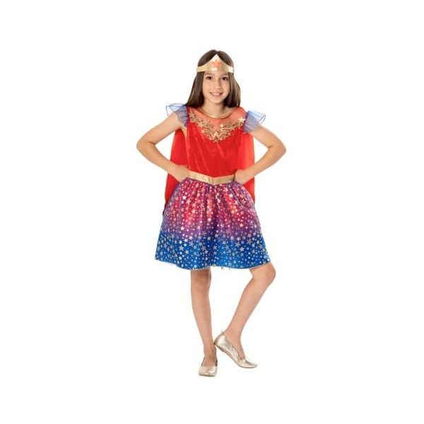 Rubies - Wonder Woman Officiel - Robe luxe Wonder Woman Enfant - Taille 5-6 ans