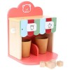 Backbayia 9pcs Jeu DImitation Cafetière en Bois Enfant Jouets de Cuisine