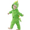 LOLANTA Deguisement Dinosaure Enfant, Barboteuse Surpyjama Costume Garcon orange, 2-3 Ans,Tag S 