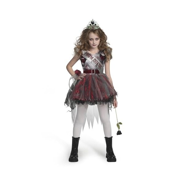 Spooktacular Creations Costume de reine de bal de fin dannée pour enfants, filles, Halloween