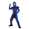 Spooktacular Creations Dragon Scales Blue Ninja Costume Parfait pour les fêtes dHalloween, les soirées à thème Ninja, Hallow