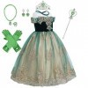 Costume de princesse pour fille,Reine des neiges,Robe Anna avec cape,Pour enfants,Fête danniversaire,Fantaisie,Cosplay,Habil