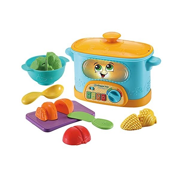 LeapFrog Choppin Fun Learning Pot, Roleplay Kitchen Toy for Children, Interactive Learning Toy for Pretend Play, Toy Kitchen