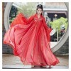 TIYRUS Hanfu Robe traditionnelle chinoise rose pour femme Costume de fée de danse Costume grande taille Cosplay Vêtements de 