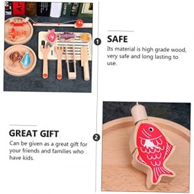 TOYANDONA 1 Jeu Cécile Faire Semblant De Jouer à Nourriture Jouet Faire Semblant De Jeu De Nourriture Jouet De Coupe De Nourr