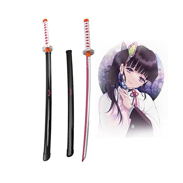 Vrseis Anime Cosplay Épée en Bois Tsuyuri Kanao Decoration Cos Katana Accessoire pour Halloween Wooden Jouets pour Enfants 75