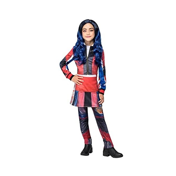 Smiffys Costume Disney Descendants Evie 51586T sous licence officielle - Noir et bleu - Pour adolescente à partir de 12 ans