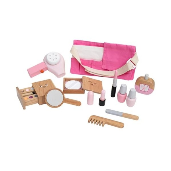 Kit Maquillage pour Enfants Kit Maquillage en Bois pour Enfants Petites Filles Cadeaux Princesse Jouet pour Filles Jouet Jeu 