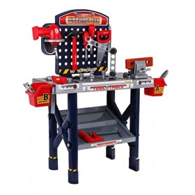 Ramiz Jeu dImitation - Établi de Jouet, Établi Enfant avec Outils de Jouet - 55 Pièces