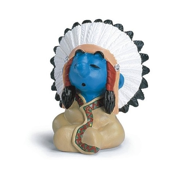 Schleich - 20556 - Figurine - Schtroumpf Chef de Tribu