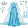 Robe de princesse pour fille - Costume Elsa - Robe de princesse - Costume pour fille - Robe Elsa - Reine des Neiges - Costume