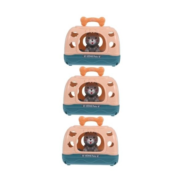 ibasenice 2 Pièces Adorable Chien Maison pour Animaux De Compagnie Jouets pour Enfants Jouets pour Enfants Jouets pour Enfant