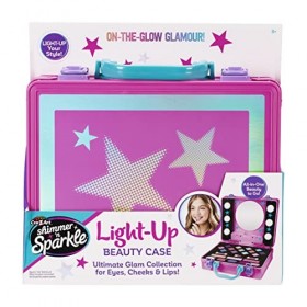Shimmer and Sparkle- Shimmer N Sparkle Trousse Lumineuse Rose lumières de Style hollywoodien, véritable Maquillage Lavable po
