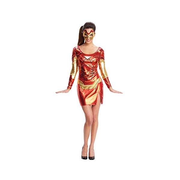 Rubies Officielle pour Femme Marvel Miss Iron Man Resue Adulte Costume – Extra Small 6 -8