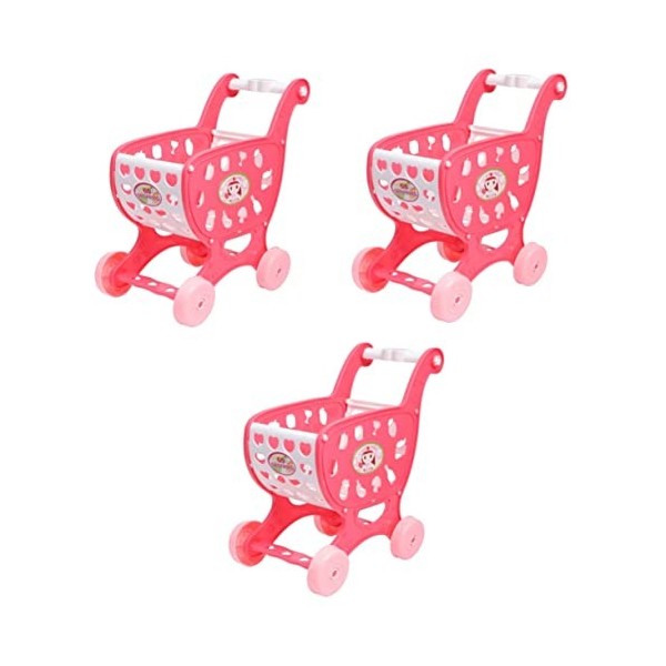 ibasenice 3 Pièces Puzzle Jouet Mini Panier Jouets Éducatifs pour Les Enfants Faire Semblant De Au Chariot Jouets De Jeu De R