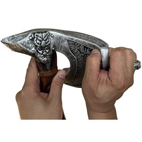 LOOYAR Totem de loup en mousse de polyuréthane pour costume de chevalier berserker pour Halloween, cosplay, jeu de bataille