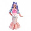 Ciao Shellnelle sirène robe costume déguisement original Mermaze Mermaidz fille Taille 6-8 ans avec perruque