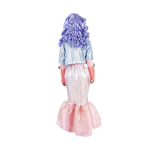 Ciao Shellnelle sirène robe costume déguisement original Mermaze Mermaidz fille Taille 6-8 ans avec perruque