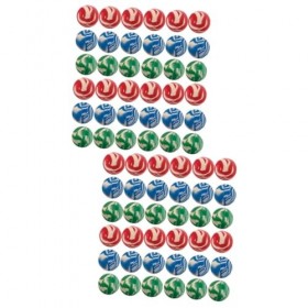 TOYANDONA 72 Pcs Balle Rebondissante Enfants Jeux De Plein Air Jouets pour Enfants Jouets De Décompression Balles DIntérieur