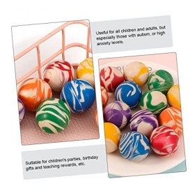 TOYANDONA 72 Pcs Balle Rebondissante Enfants Jeux De Plein Air Jouets pour Enfants Jouets De Décompression Balles DIntérieur