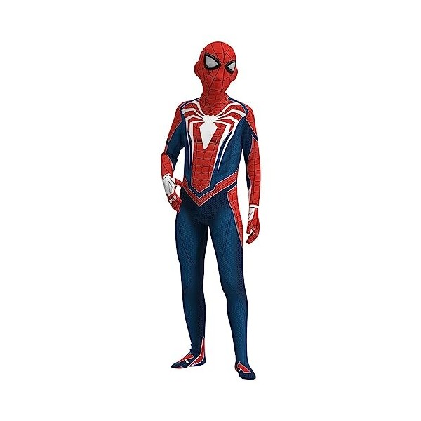 BESSKY Deguisement Spider Enfant, Déguisement Enfant Classique Spider-Man, Déguisement Spider Garcon Déguisement de Spider po