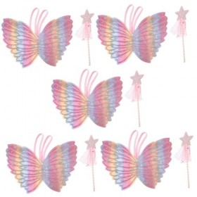 Toyvian Star 5 Ensembles DAiles DAnge Costumes Pour Enfants Tenues De Jeu De Rôle Bébé Fille Tenue DHalloween Halloween An